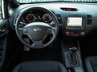 2015 Kia Forte5 SX Luxury White dashboard interior steering wheel